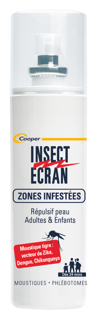 Insect Ecran Zones Infestées - Répulsif Peau Adultes et Enfants