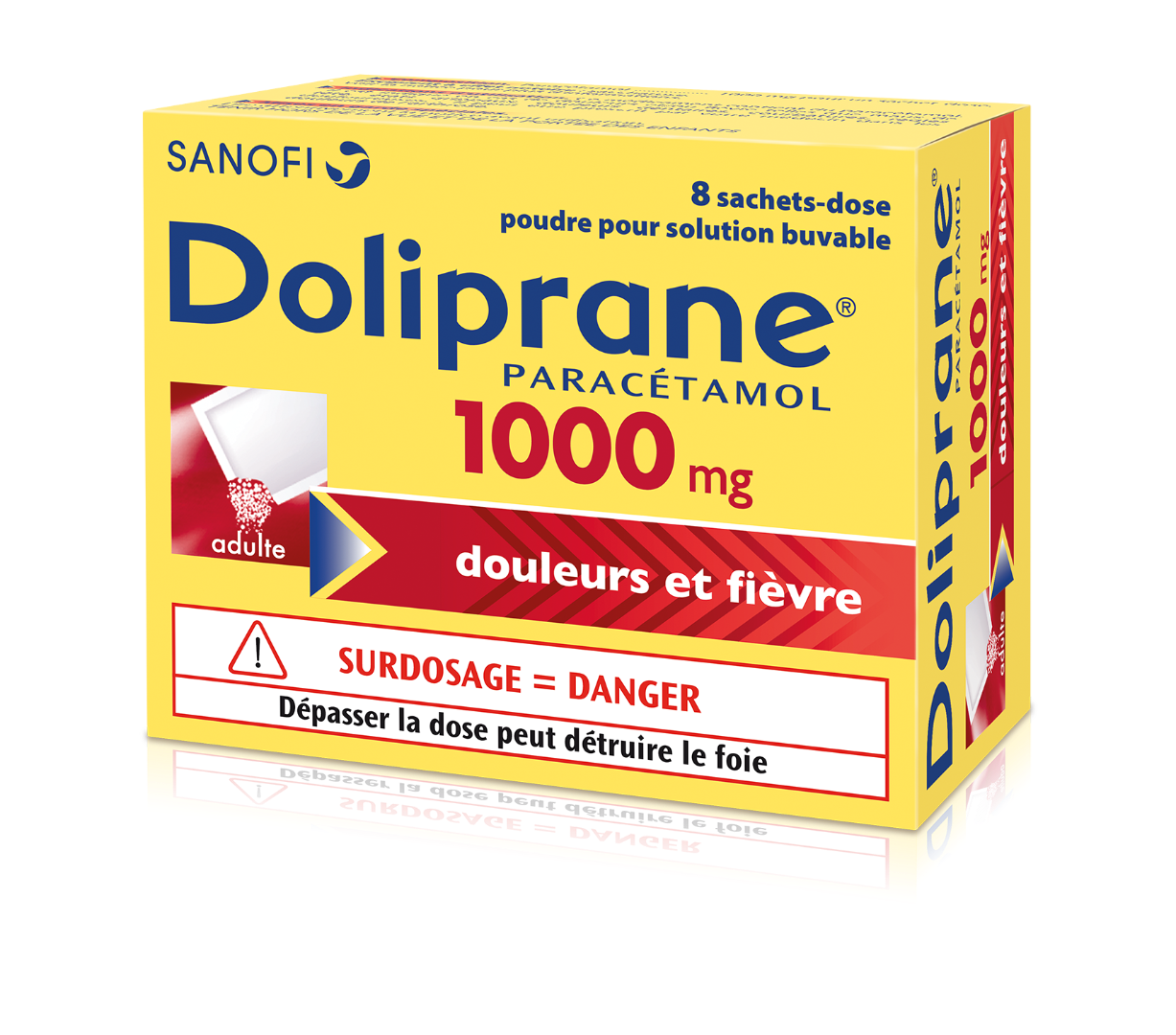 Doliprane comprimé effervescent 1000 mg - Pharmacie de la Maourine